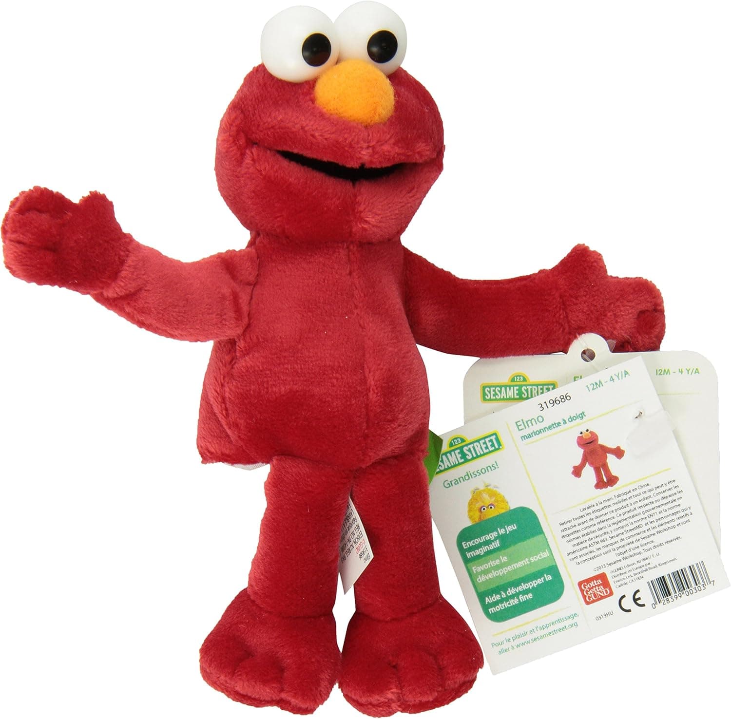 Gund Sesame Street Elmo Finger Puppet
