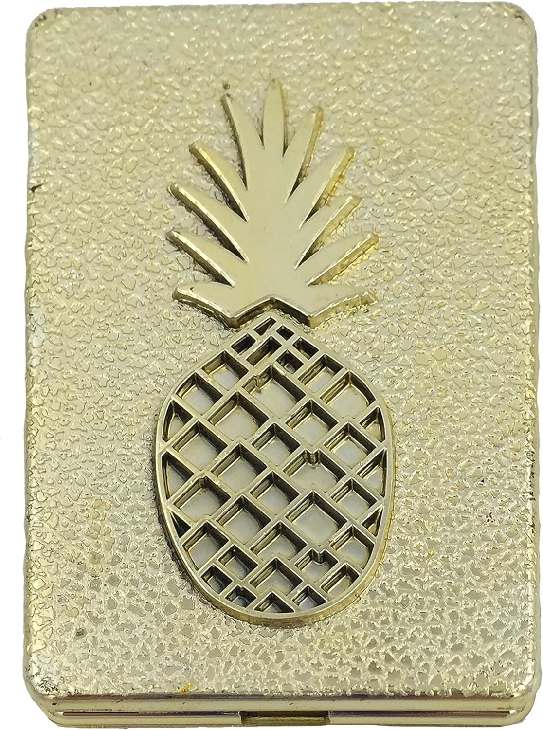 FASHIONCRAFT 5976 Pineapple Themed Warm Welcome Collection Gold Compact Mirror, Pack of 40
