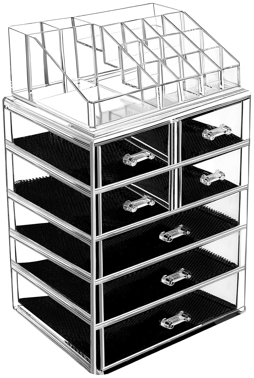 HBlife Makeup Organizer, 360 Degree Rotating Perfume Organizer Clear
