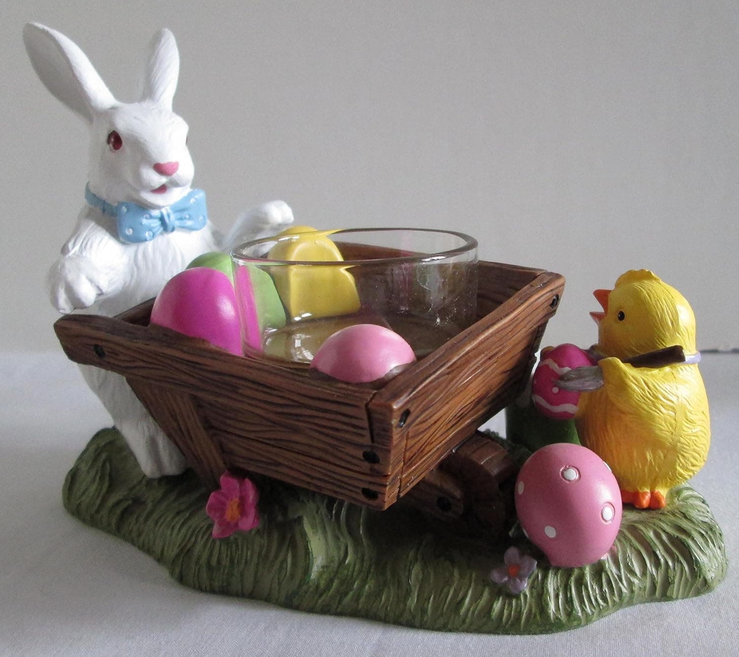Bunny Hop Egg Delivery Tea Light T/L Holder By Yankee Candle 2014