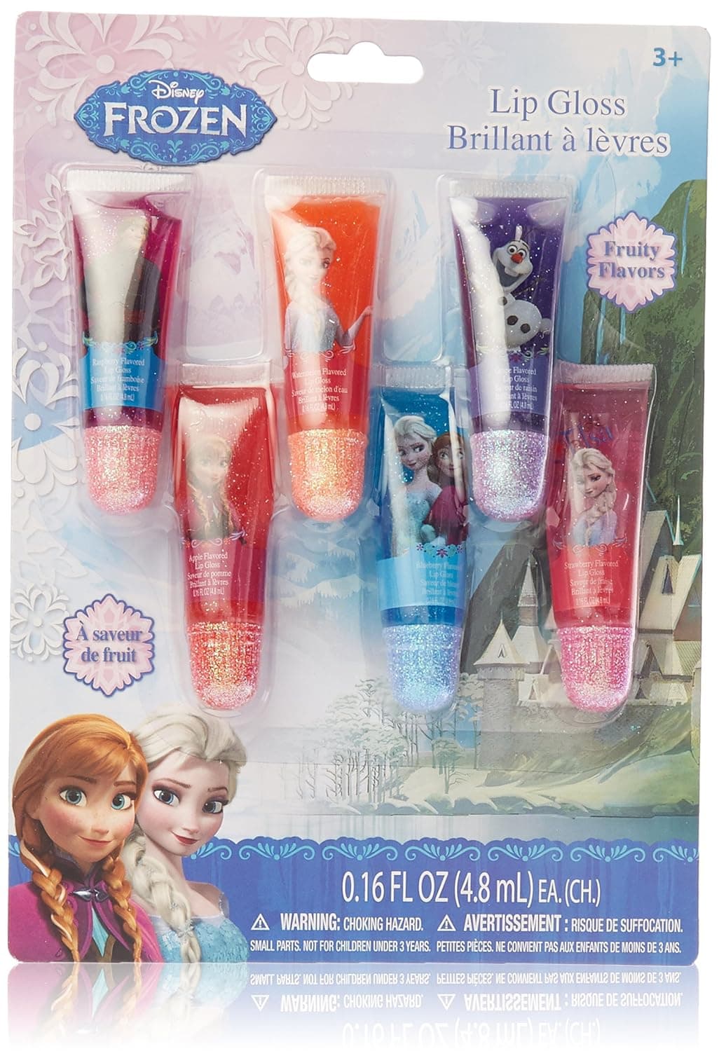 Frozen Lip Gloss Tubes, 6 Count