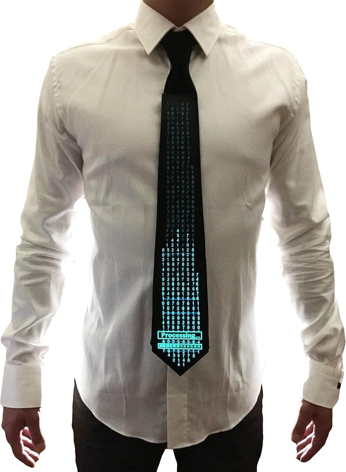 WDCS El Sound Activated Novelty Party Toy Neckties For Rave EDM Clubbing and Halloween Party