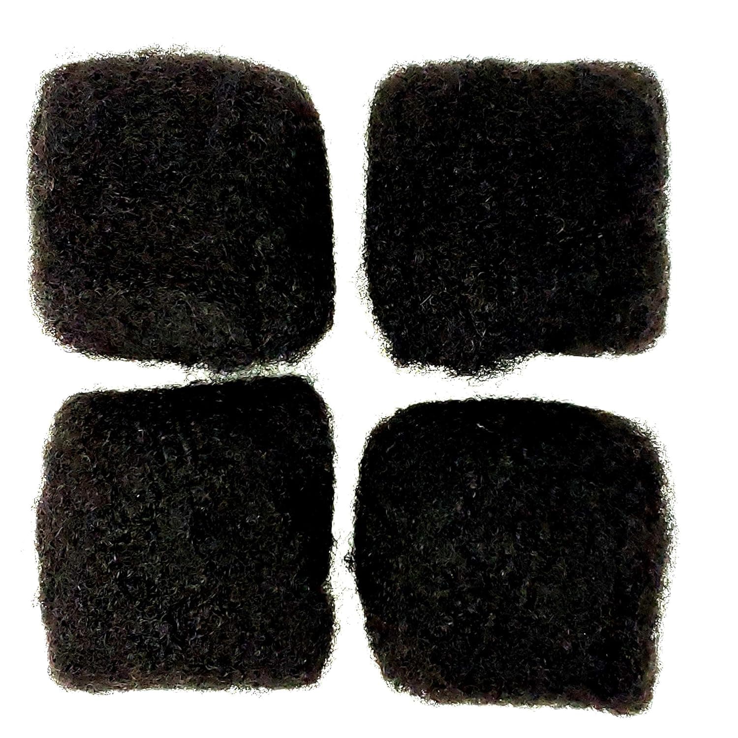 100% Afro Kinky Bulk Human Hair For DreadLocks, Loc Repair, Extensions, Twist, Braids 8" Long 4 Pack