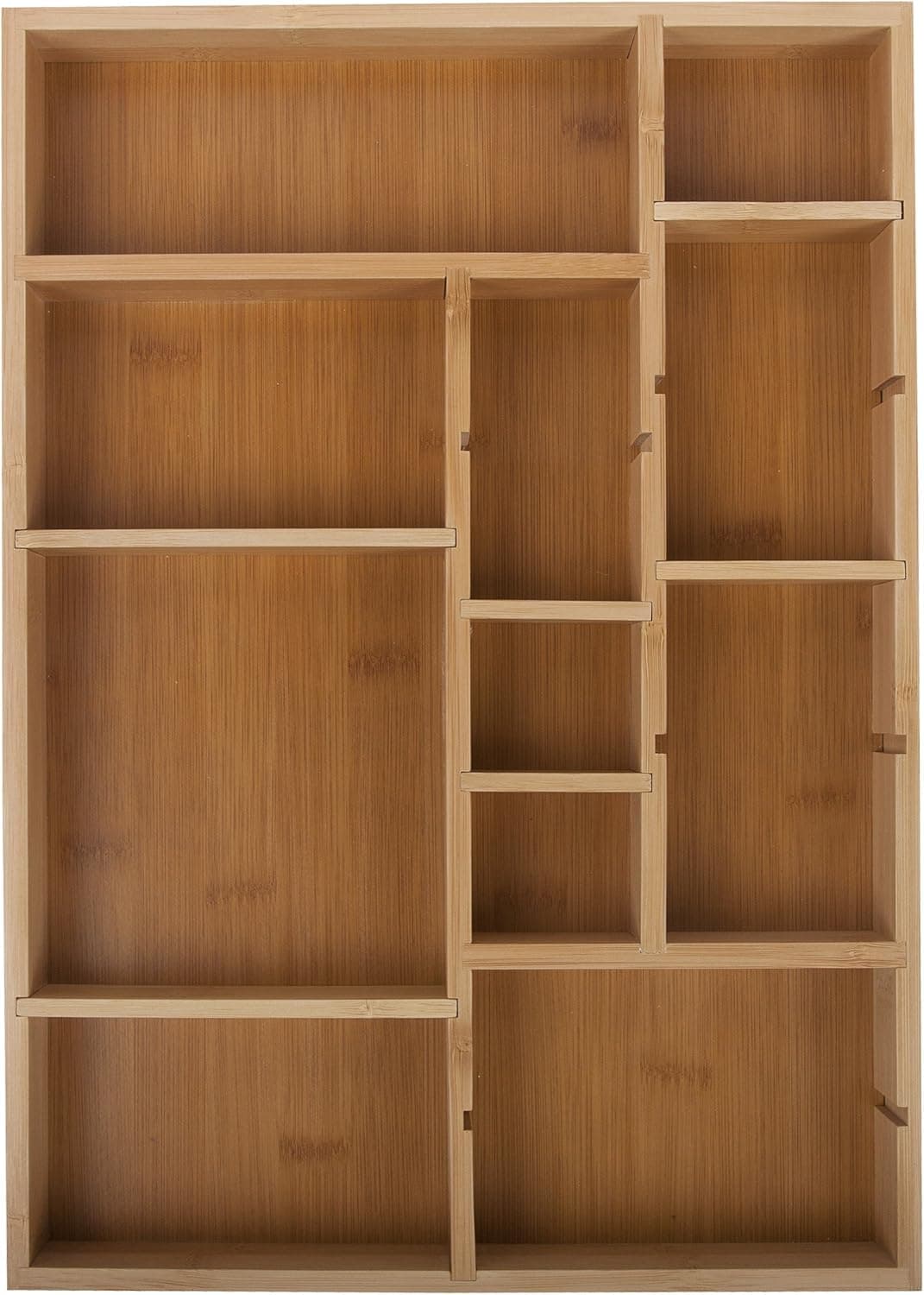 Core Bamboo Adjustable Drawer Organizer, Medium