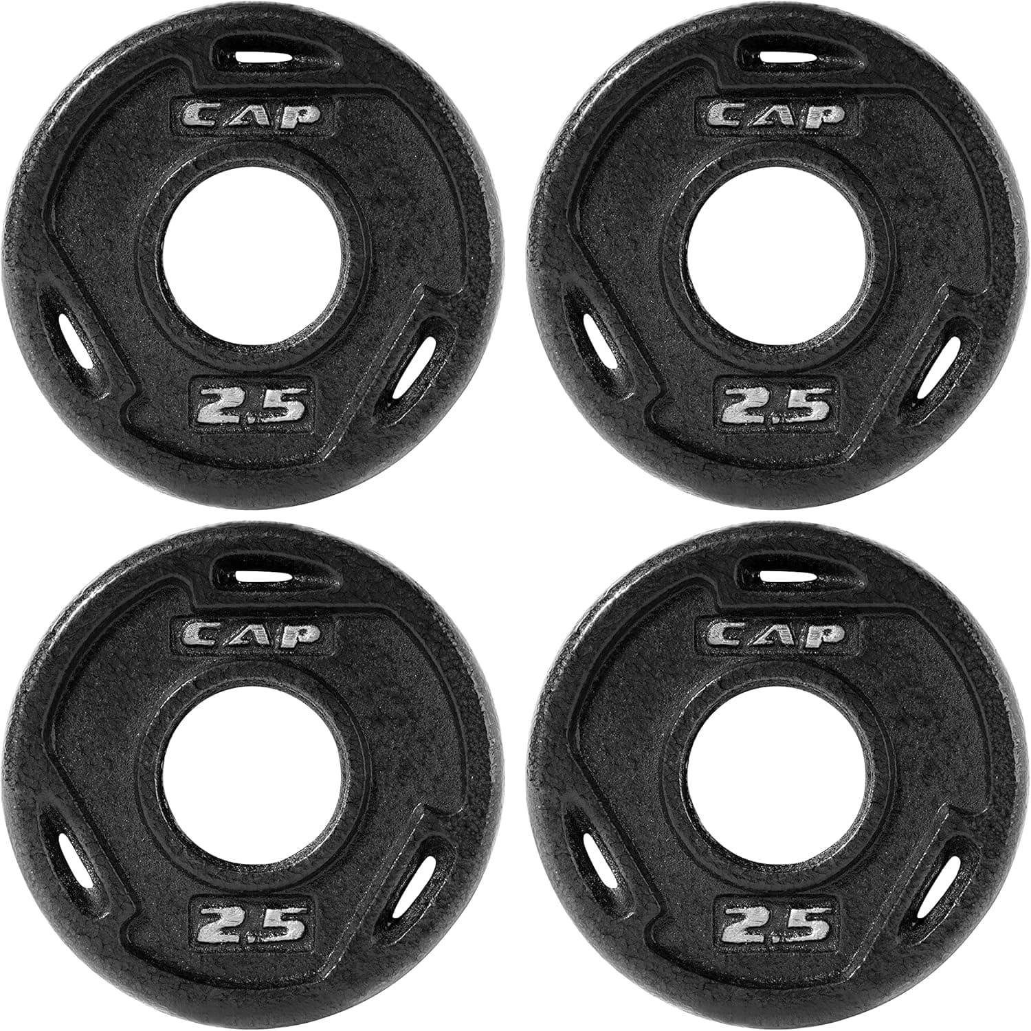 WF Athletic Supply Cast Iron 2-Inch Olympic Grip Plate for Strength Training, Muscle Toning, Weight Loss & Crossfit - Multiple Choices Available