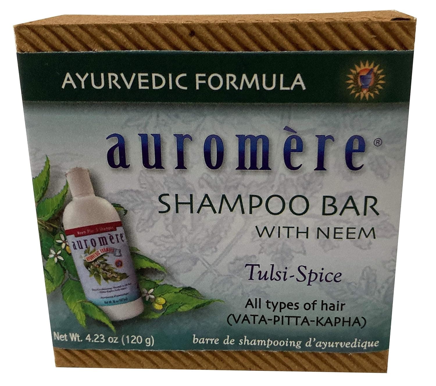Auromere Ayurvedic Shampoo Bar - Eco Friendly, Vegan, Handmade, Natural, Non GMO, All in One Bar, 12 pack