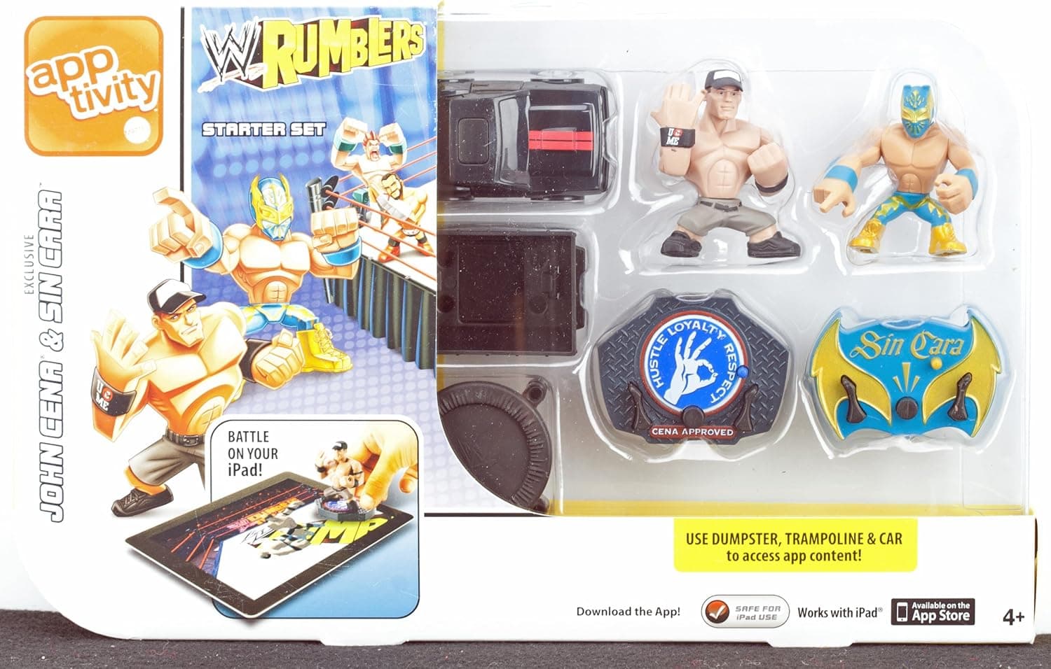 W RUMBLERS app tivity Starter Set John Cena & Sin Garr