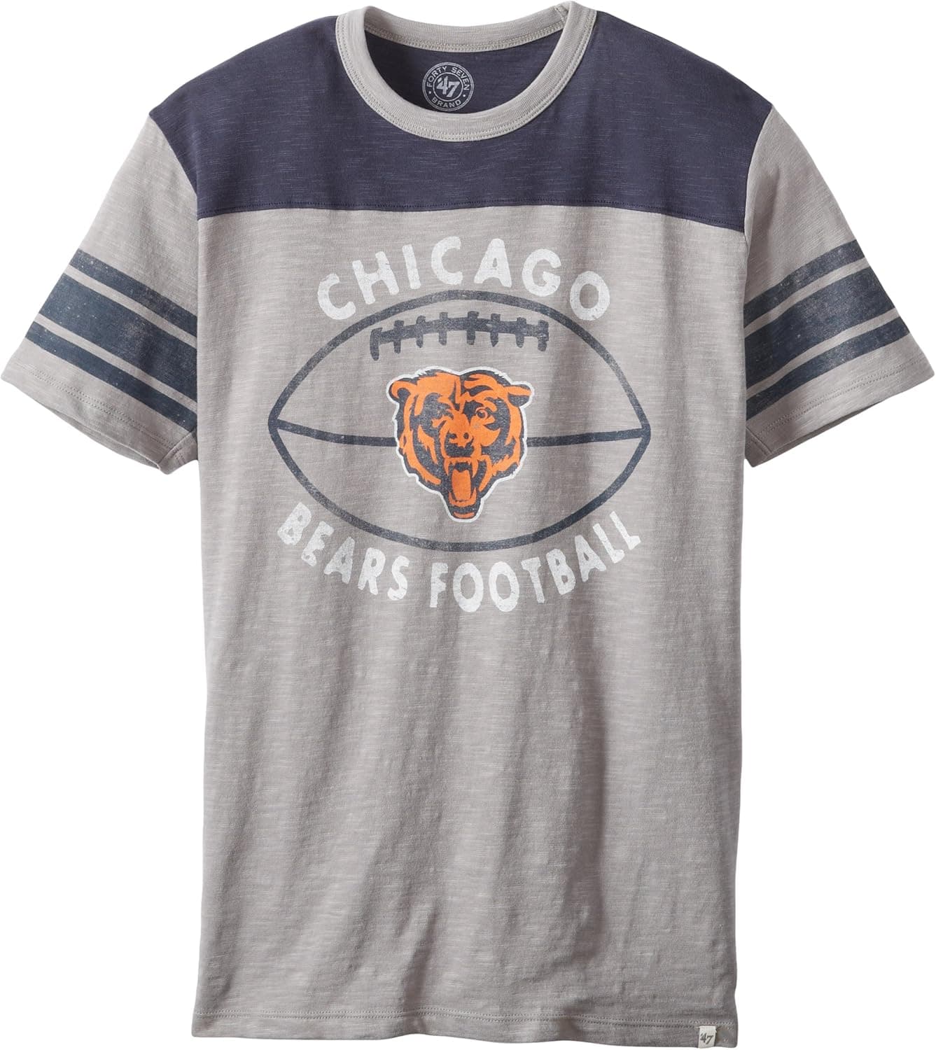 NFL Chicago Bears Men's Halfback Tee, Wolf Grey