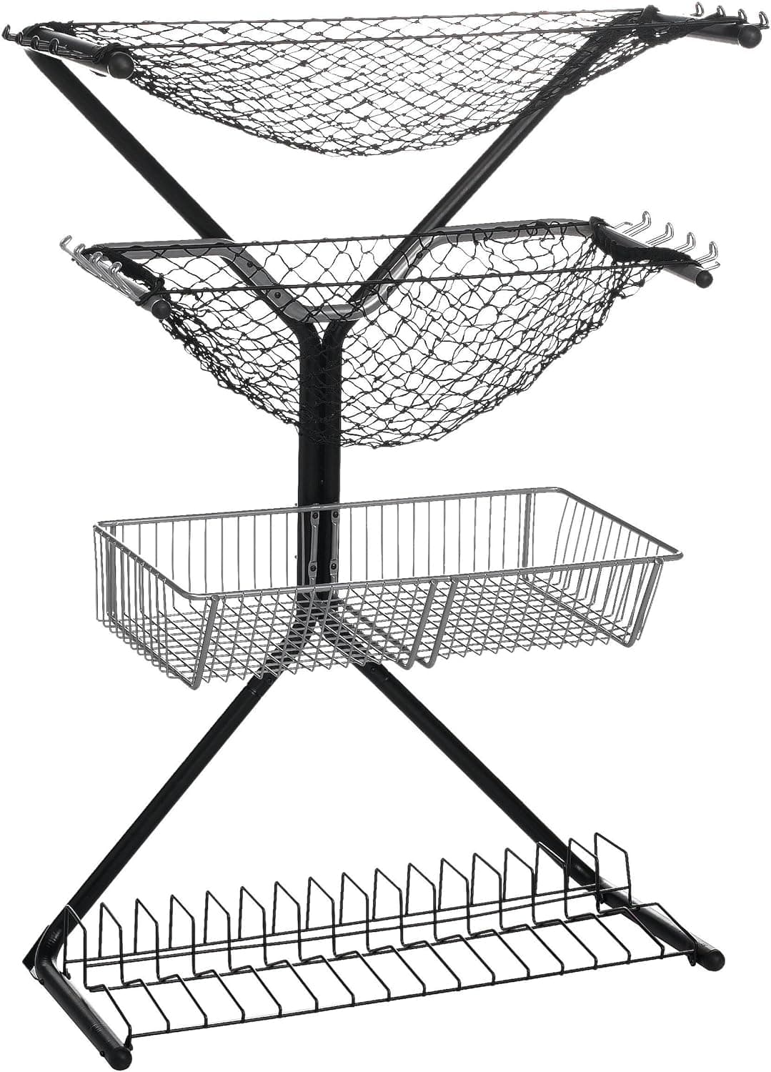Racor PXR-R Gravity Freestanding X-Rack Sports Storage Rack