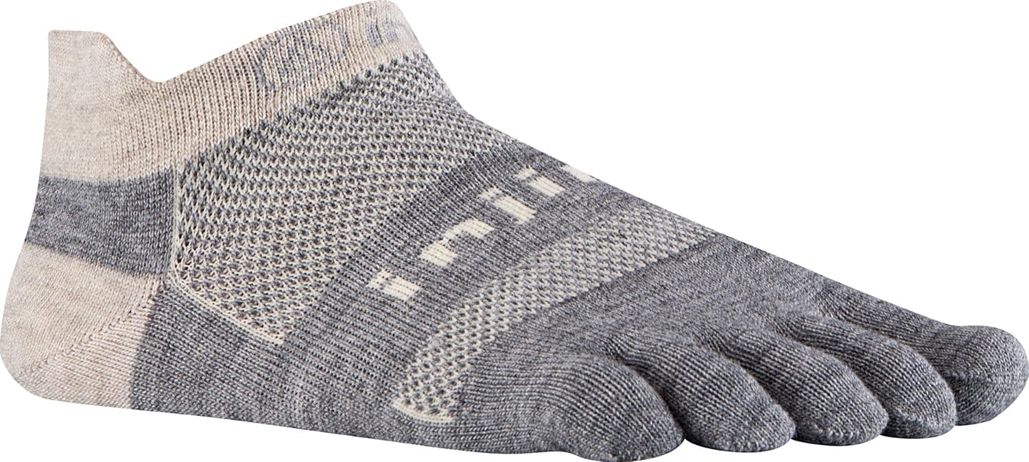 Injinji Men's Run Original Weight No Show Wool Toesocks