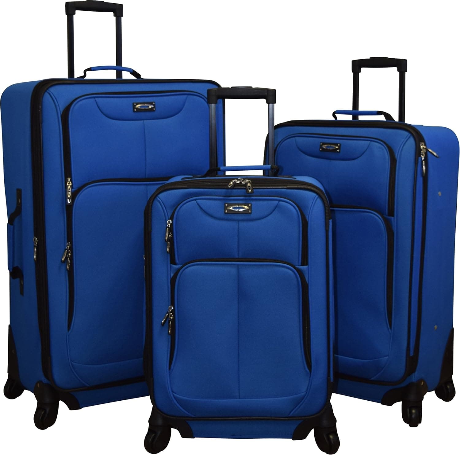 Kemyer Spinner Luggage Set, Royal Blue (3-Piece)