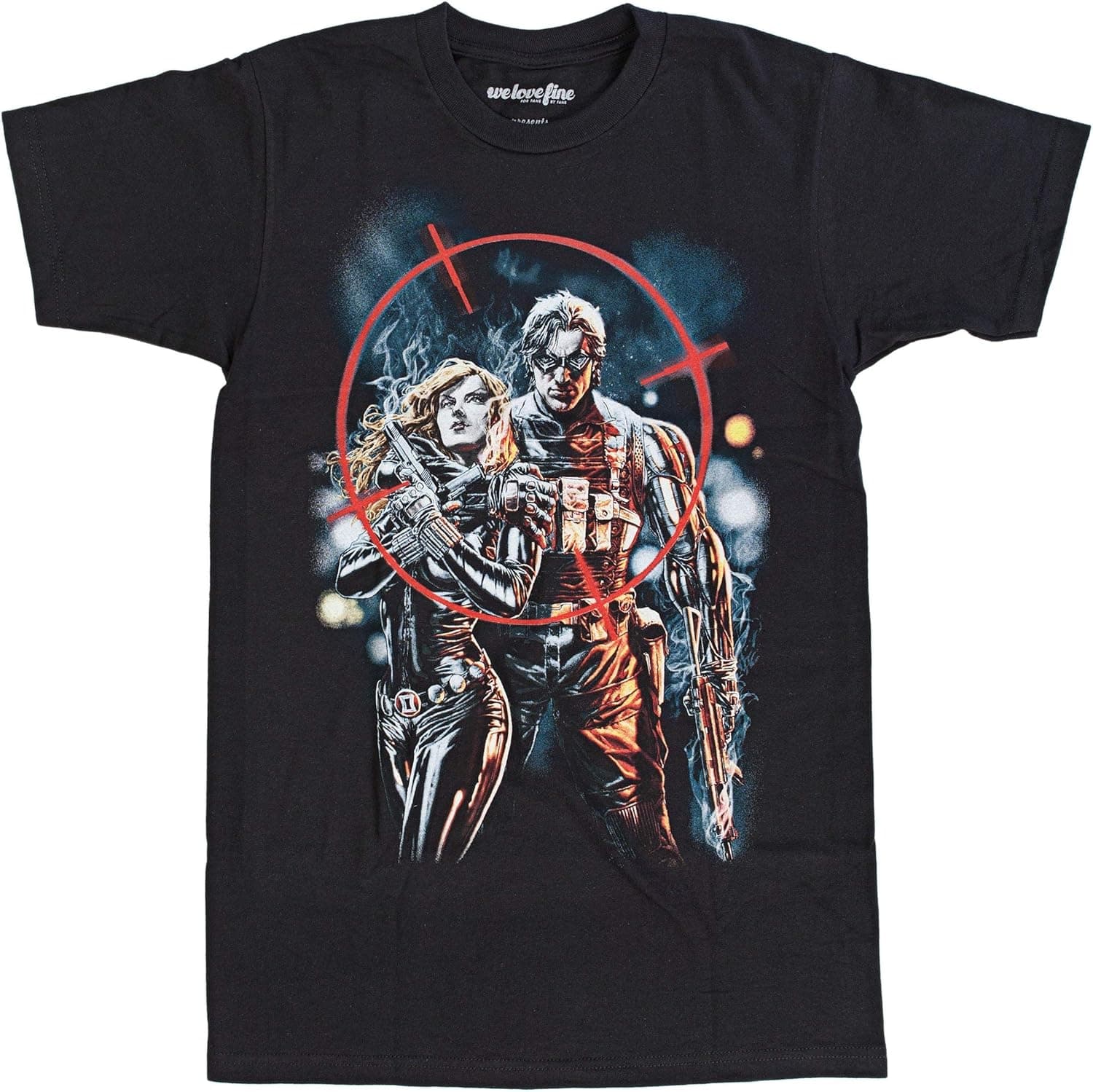 Mighty Fine Winter Soldier and Black Widow Target Men's T-Shirt