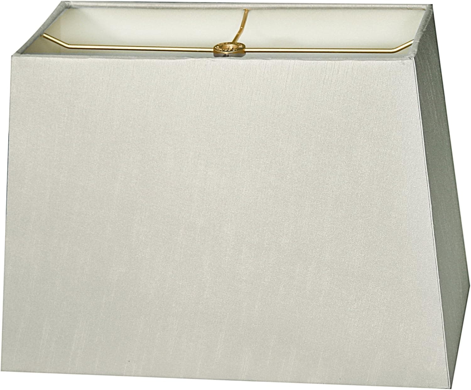Royal Designs, Inc. Modern Rectangle Hardback Lampshade, HB-613-18GR, Gray, (8 x 16) x (10 x 18) x 12