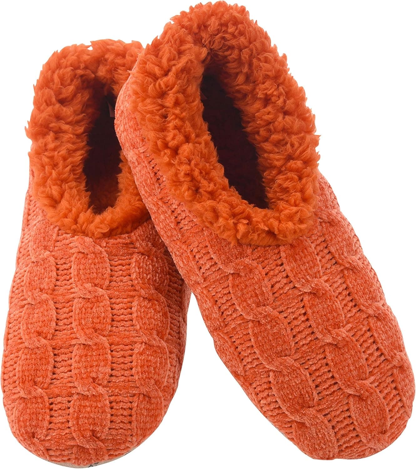 Snoozies Womens Slippers Solid Chenille Slippers for Women | Womens Slipper Socks | Fuzzy Slippers with Soft Soles | Multiple Sizes and Colors
