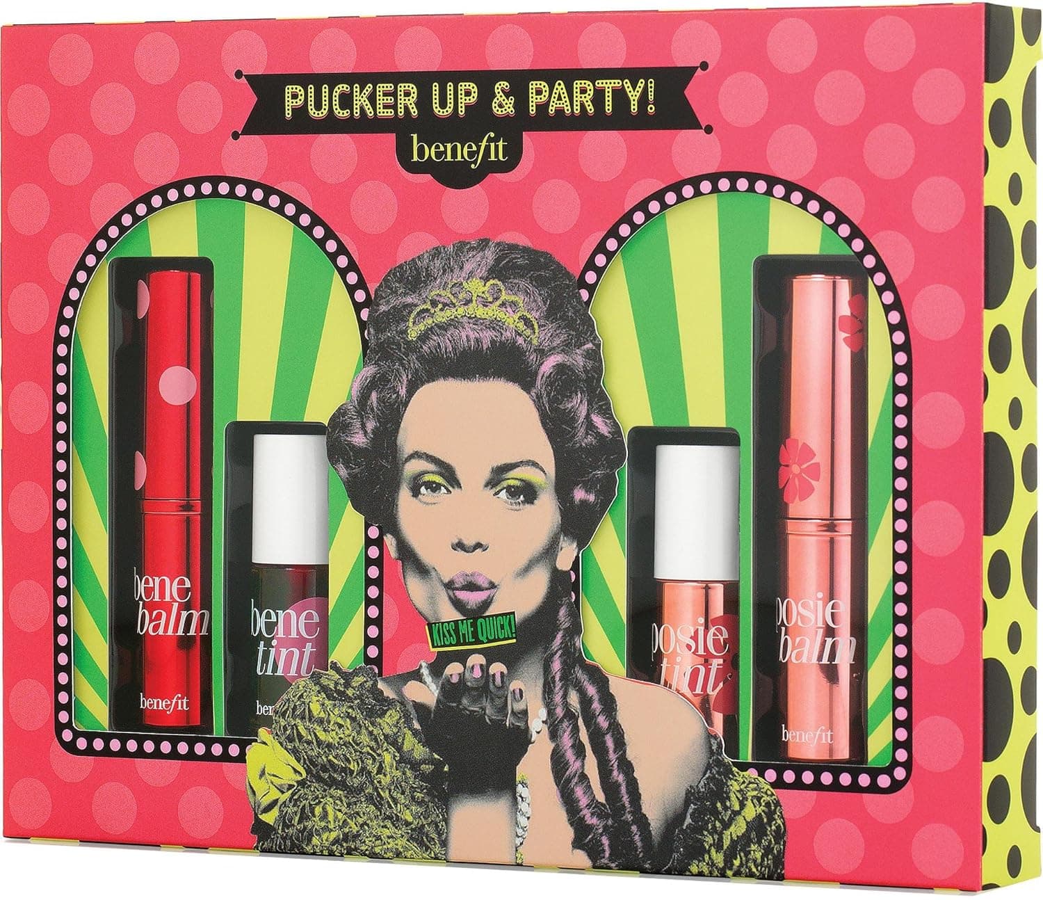 Benefit Cosmetics Pucker Up & Party Set (Benebalm, Benetint, Posiebalm, Posietint)