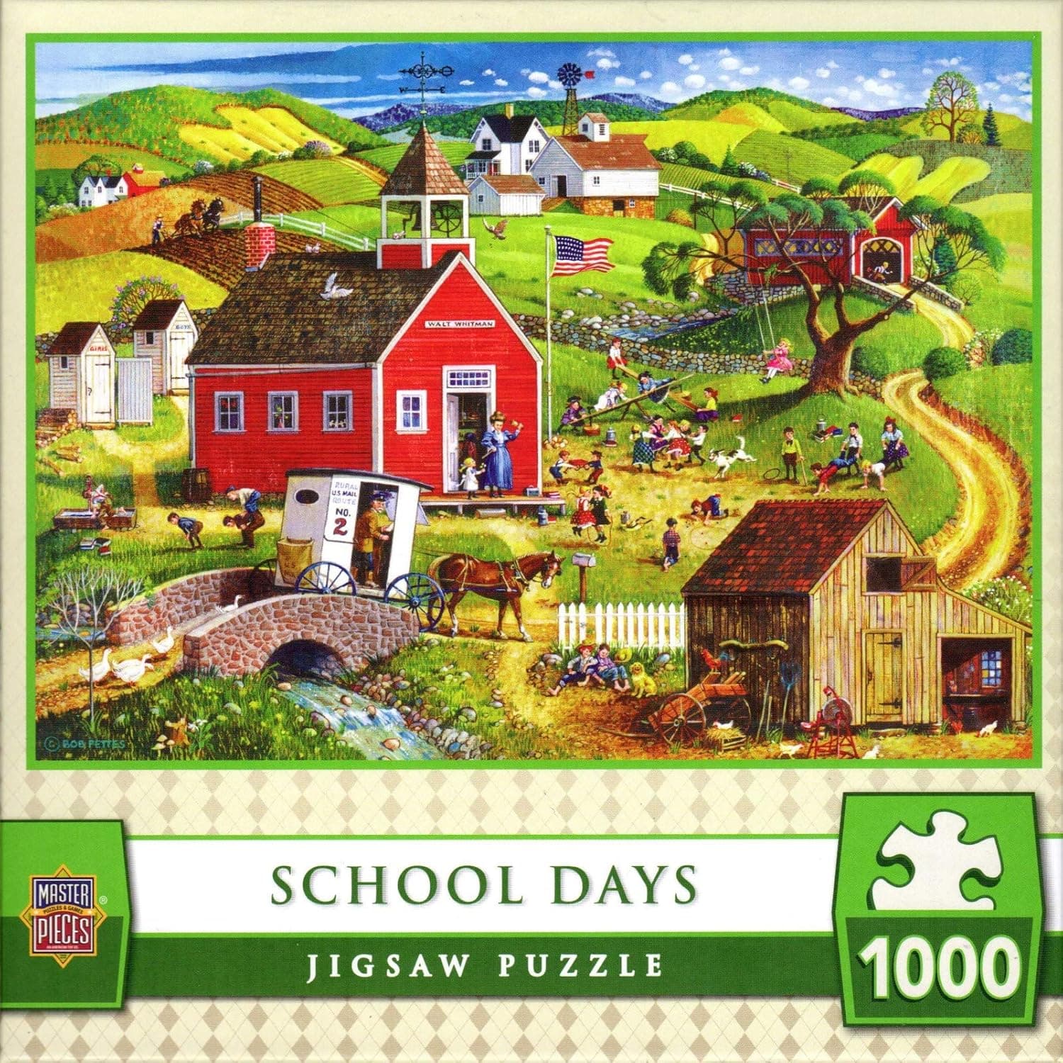 School Days by Bob Pettes 1000 Piece Puzzle