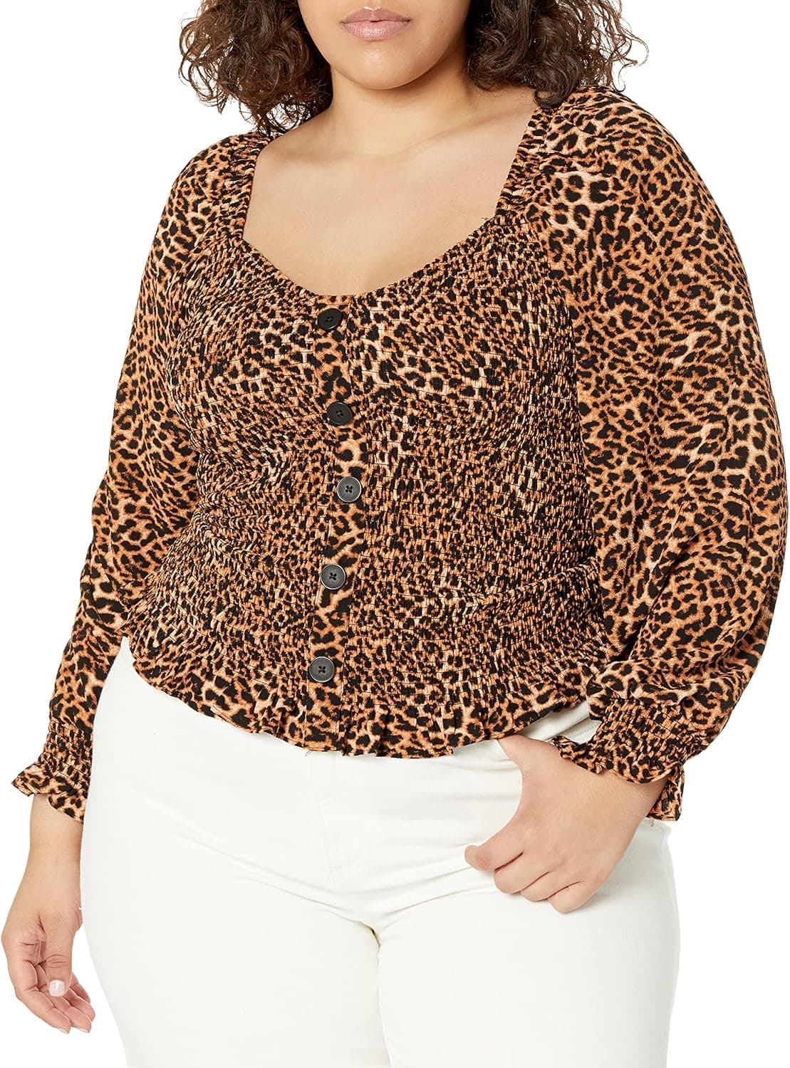 City Chic Women's Apparel Women's Plus Size Top Wild Animal