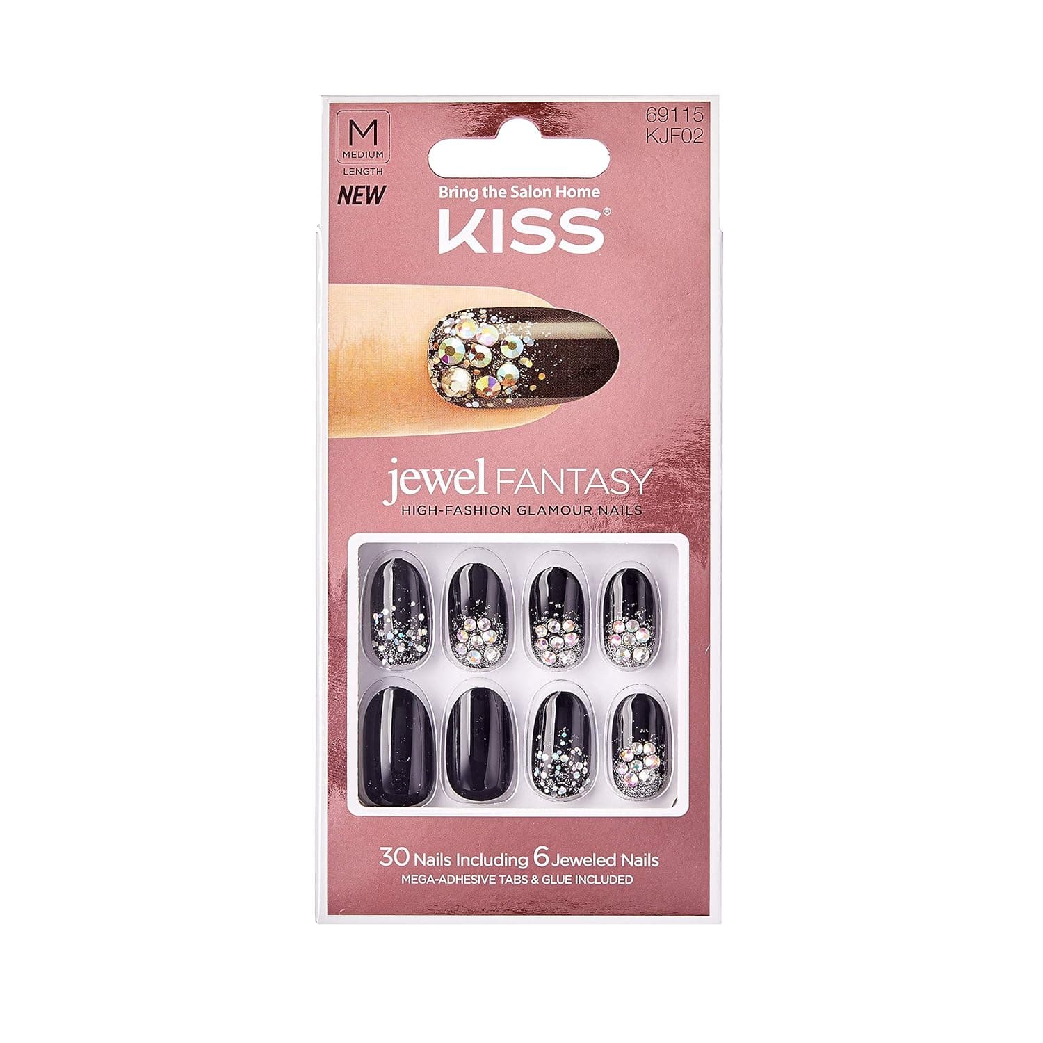 KISS Jewel Fantasy Nails Medium Length (KJF02)