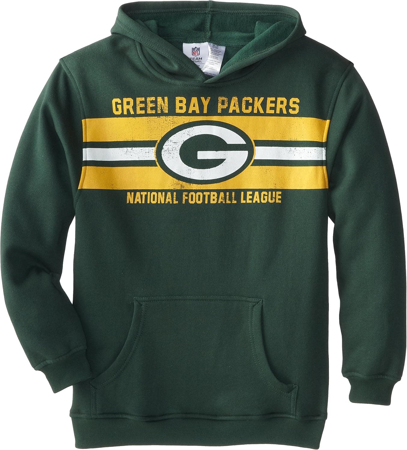Outerstuff NFL Green Bay Packers Striped All The Way Hoodie