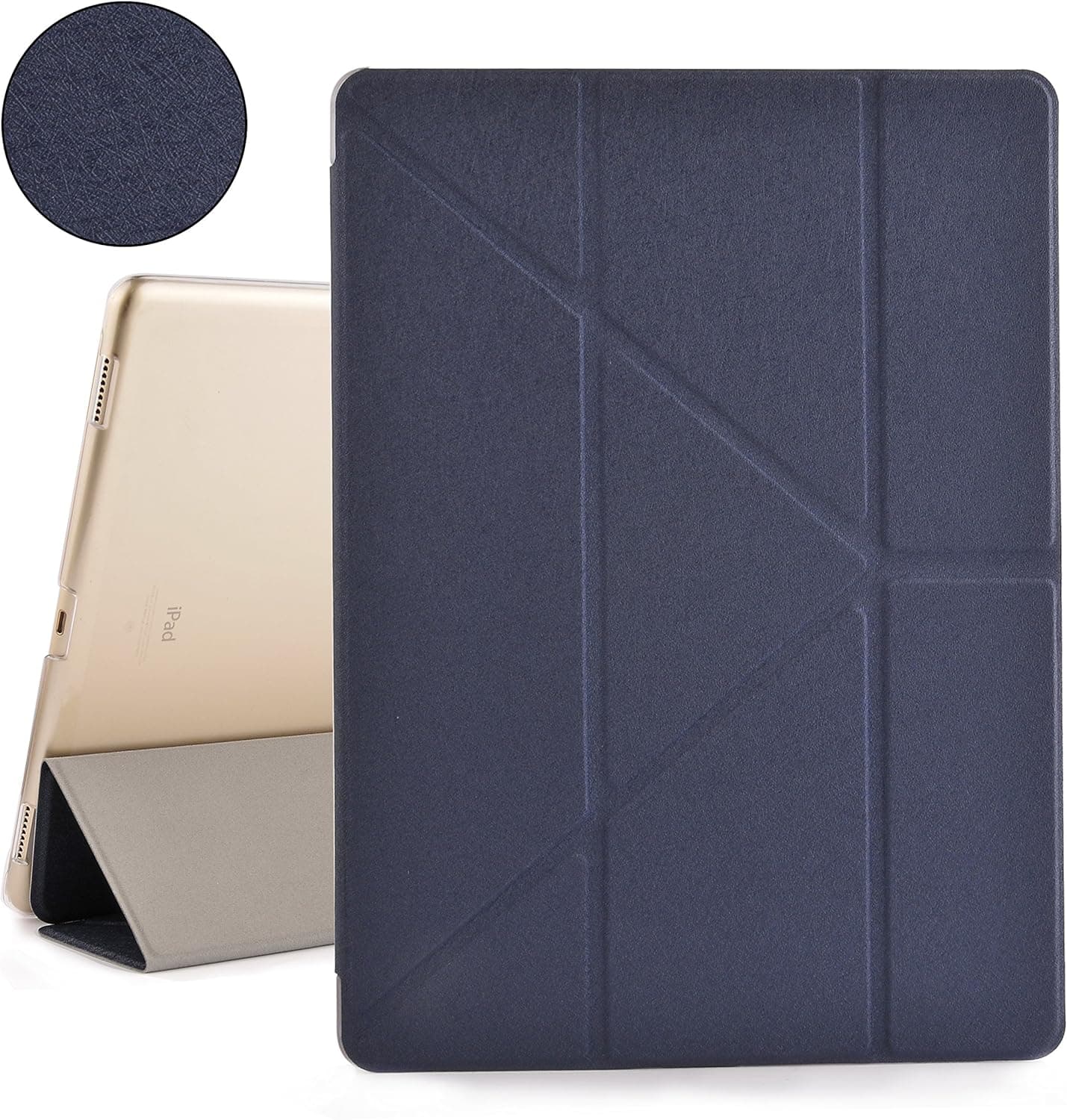 iPad Pro 12.9 Case , COO Ultra Slim iPad Pro Smart Case Multi-fold Stand with Auto Sleep / Wake Feature(Blue)