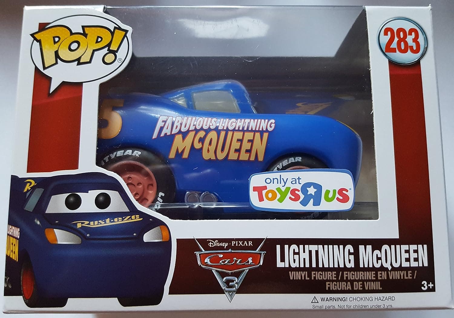 Funko - Disney Cars 3-Lightning McQueen (Blue Fabulous) Figurine, Multicolor, 14234