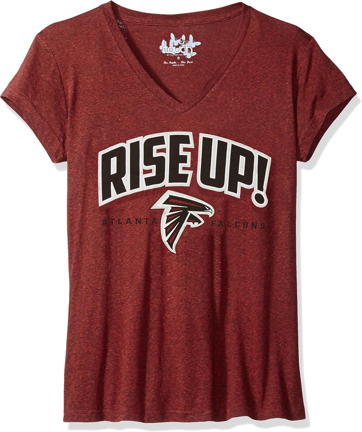 Touch by Alyssa Milano NFL Women's Alumni Tri-Blend Short Sleeve V-Neck Top