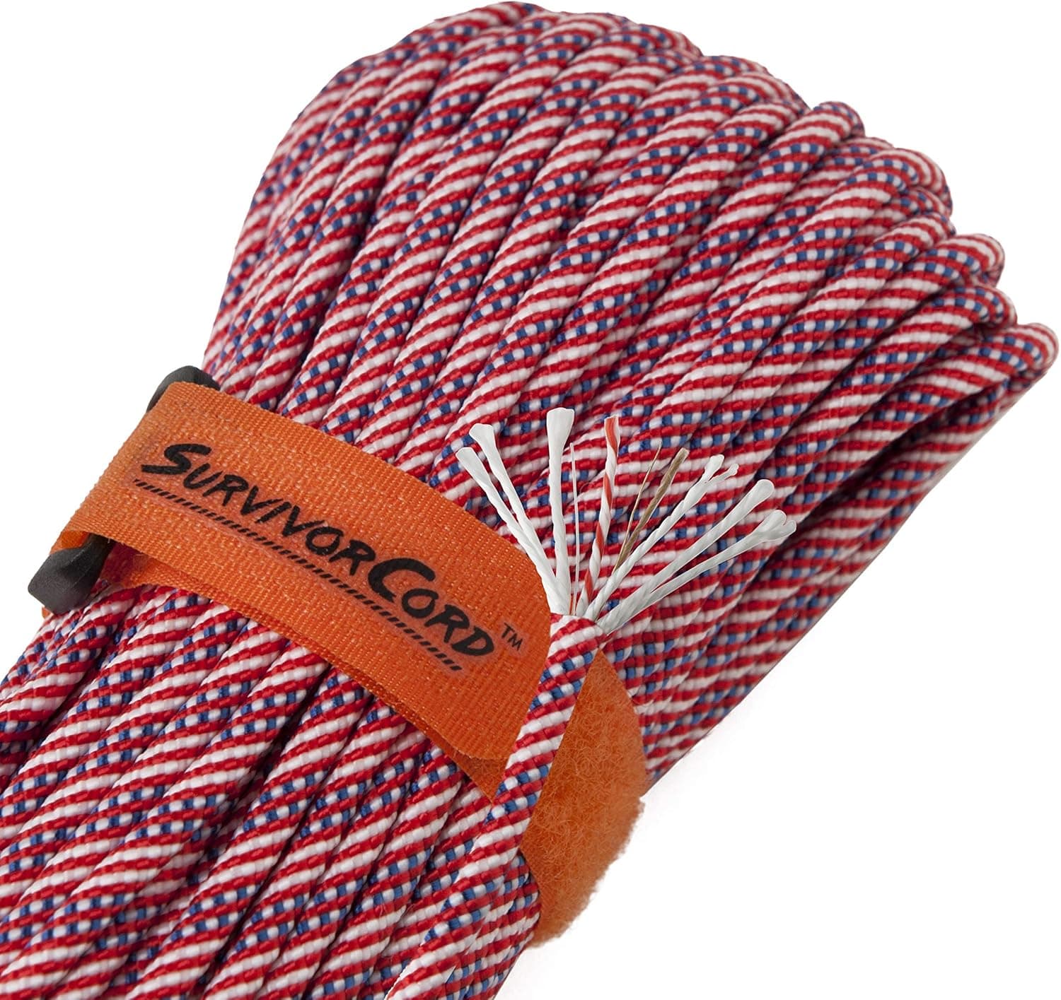 Titan Survival's 620 LB SurvivorCord, Paracord 550 Type III, Military Grade, Heavy Duty Paracord with 3 Survival Strands, Cordage for Camping, Survival, Waterproof Firestarter