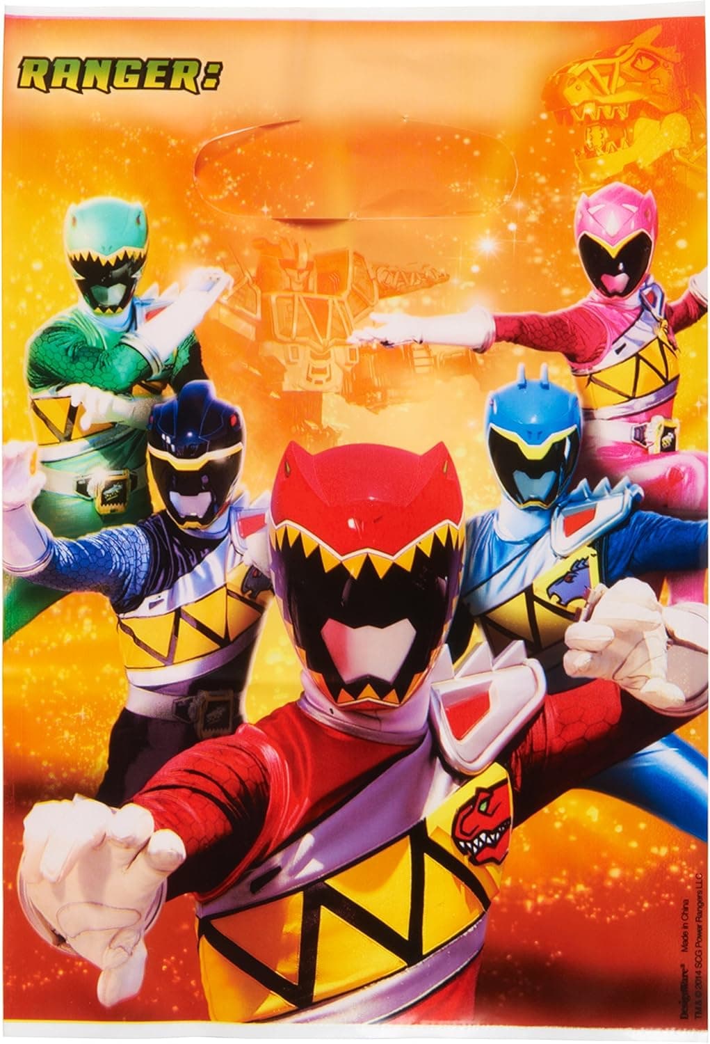 American Greetings Power Rangers Party Supplies, Treat Bags (8-Count)