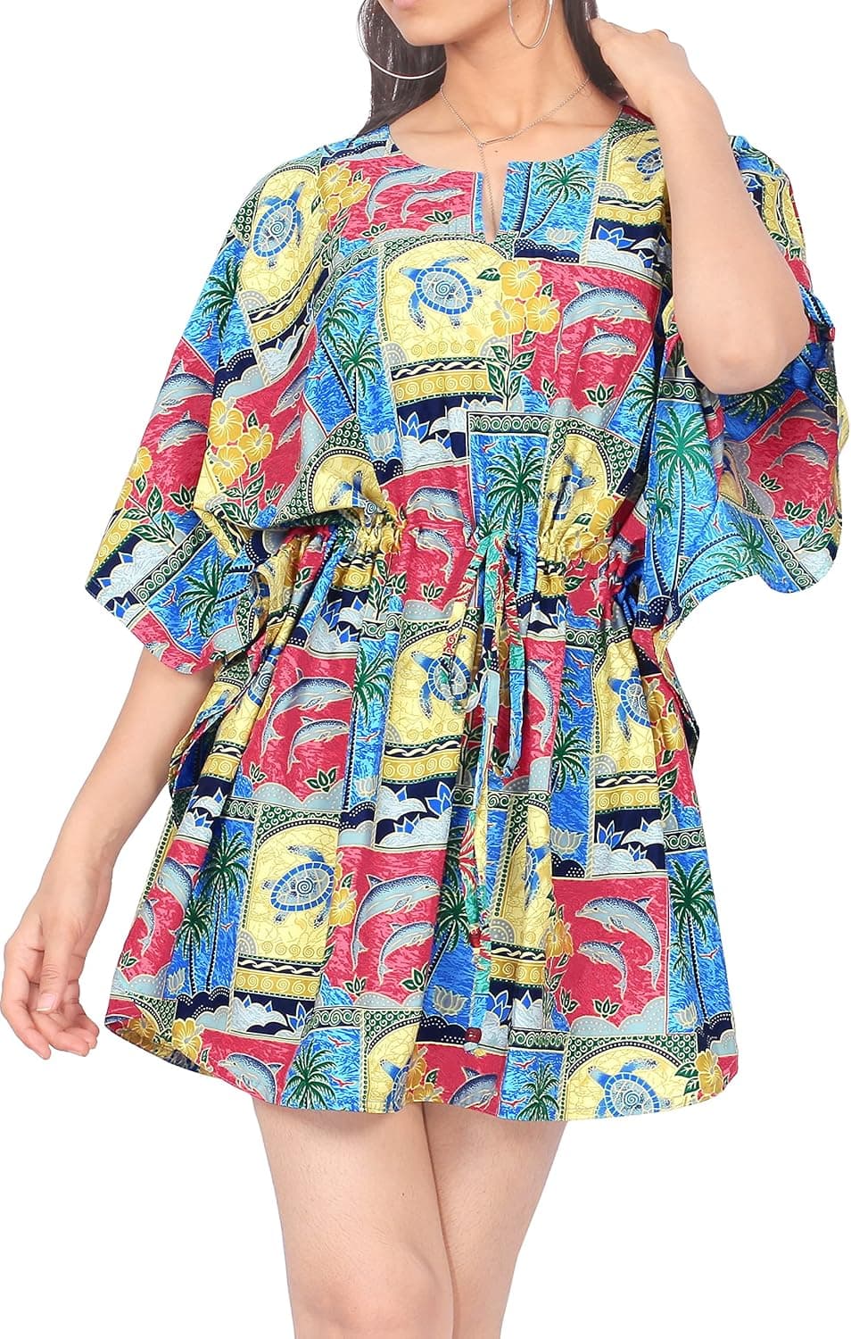LA LEELA Women's Plus Size Fall Swimsuit Cover ups Tops