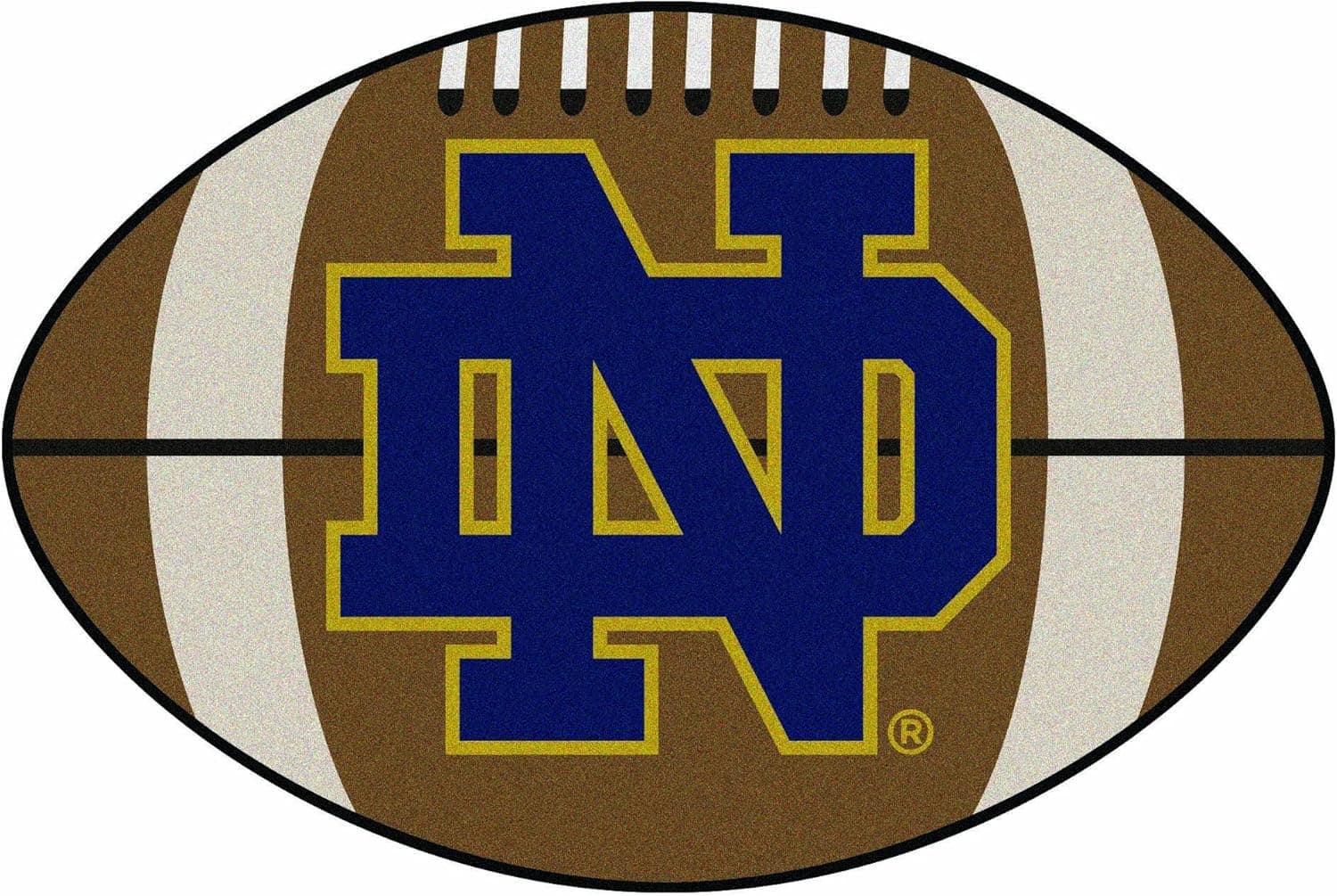 Fanmats Notre Dame Fighting Irish Football-Shaped Mats