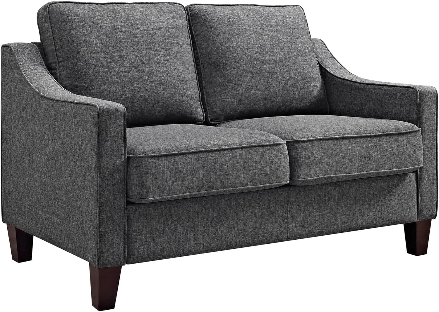 Dorel Living Carlton Loveseat, Gray