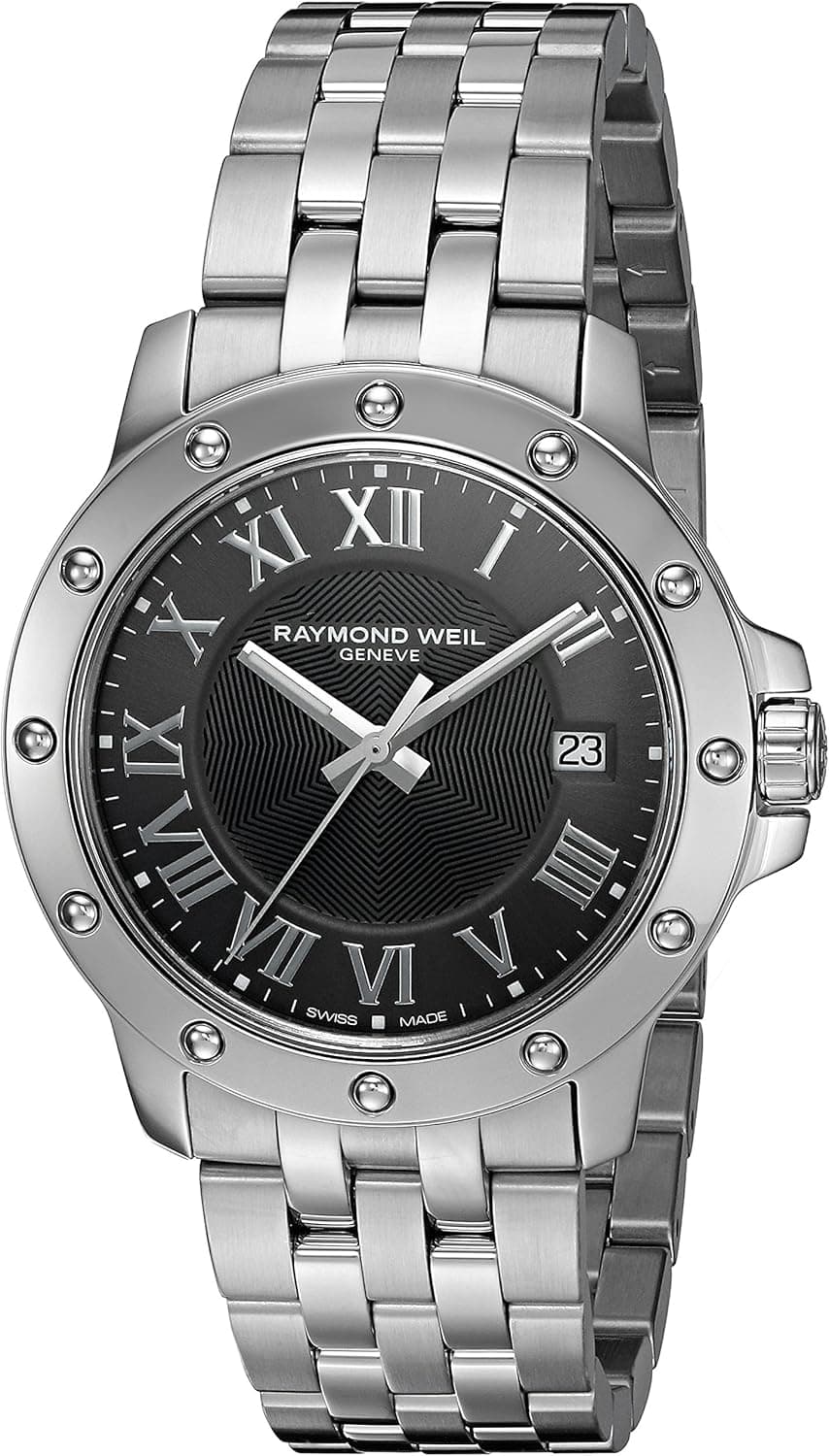 Raymond Weil Men's 5599-ST-00608 Tango Stainless Steel Case and Bracelet Grey Dial Watch