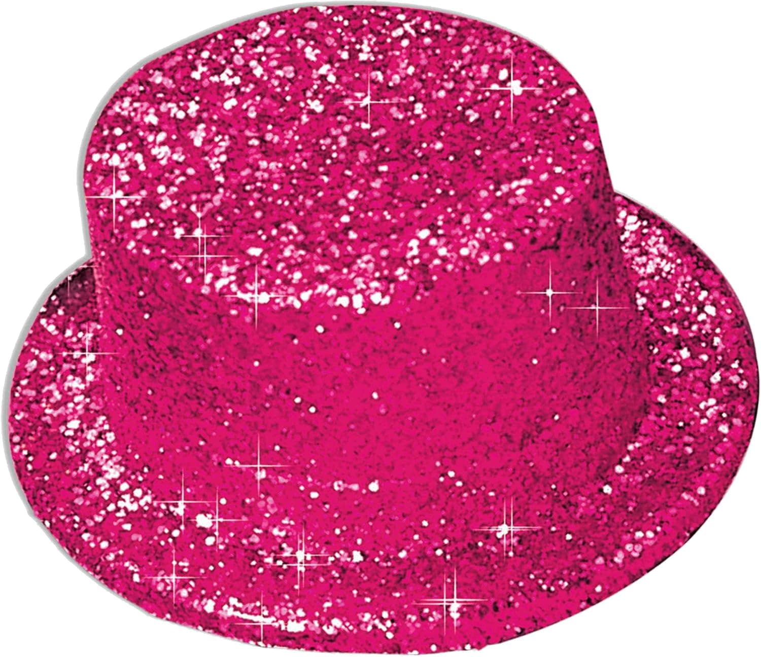 Forum Novelties 51954 Unisex-Adults Glitter Top Hat Hot, Pink, Standard, Multicolor
