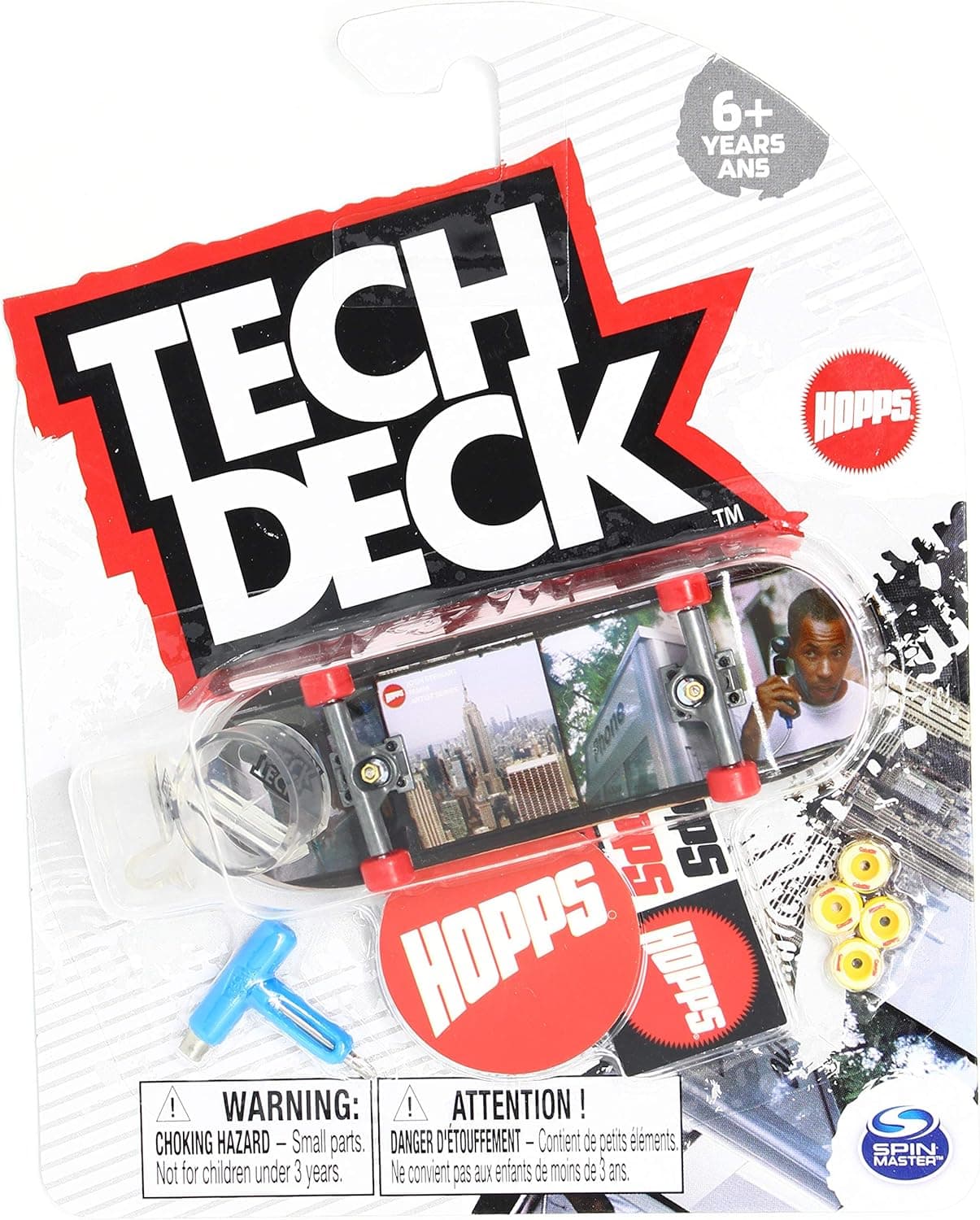 Tech-Deck Hopps Skateboards Josh Stewart Hello 16mm Artist Series Ultra Rare 2020 Complete 96mm Fingerboard
