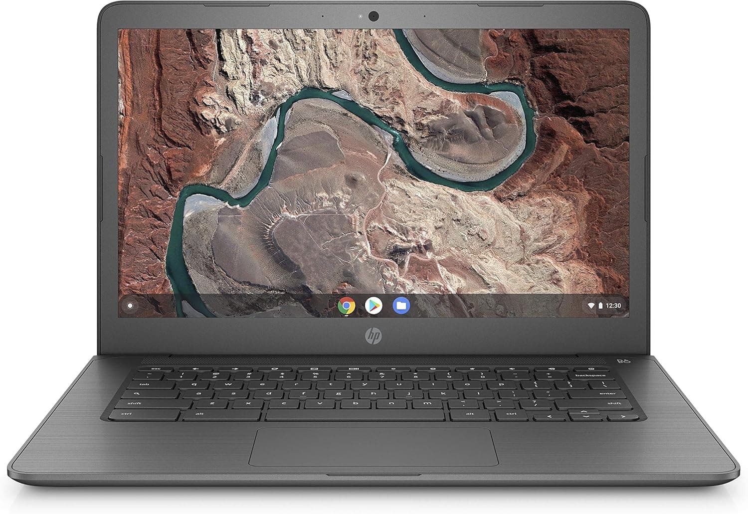 HP Chromebook 14-inch Laptop with 180-Degree Swivel, AMD Dual-Core A4-9120 Processor, 4 GB SDRAM, 32 GB eMMC Storage, Chrome OS (14-db0020nr, Chalkboard Gray)