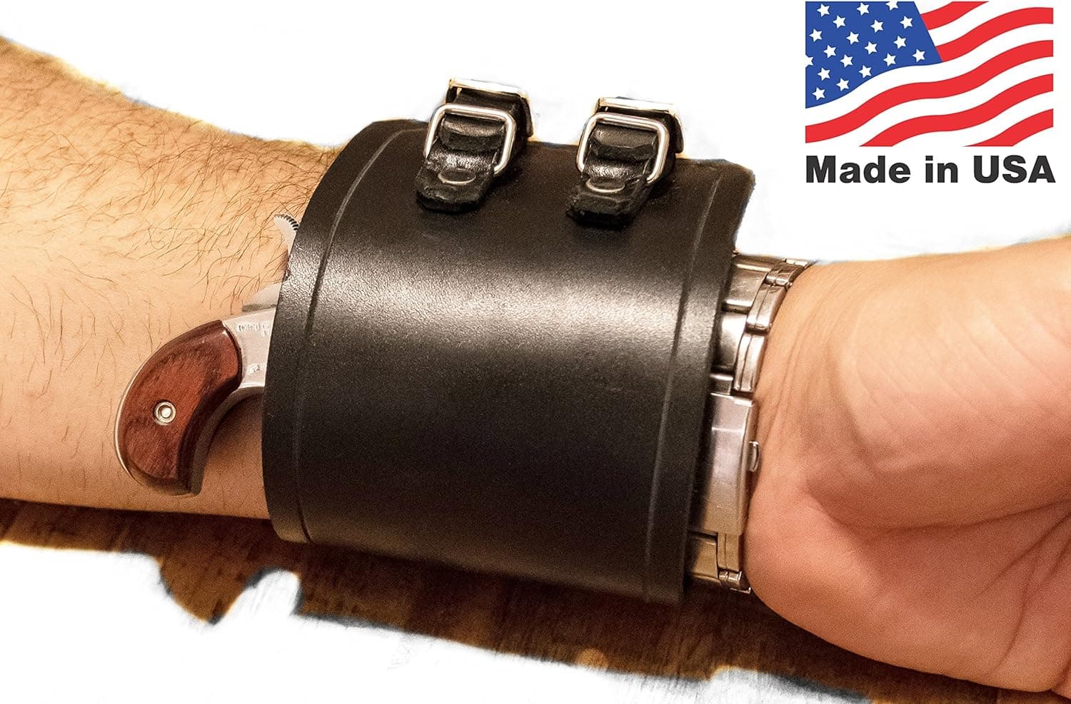 The Bolt Lever LLC North American Arms Wrist Holster, for NAA 22 Mini Revolver Concealed Carry, CCW and EDC, Made in America