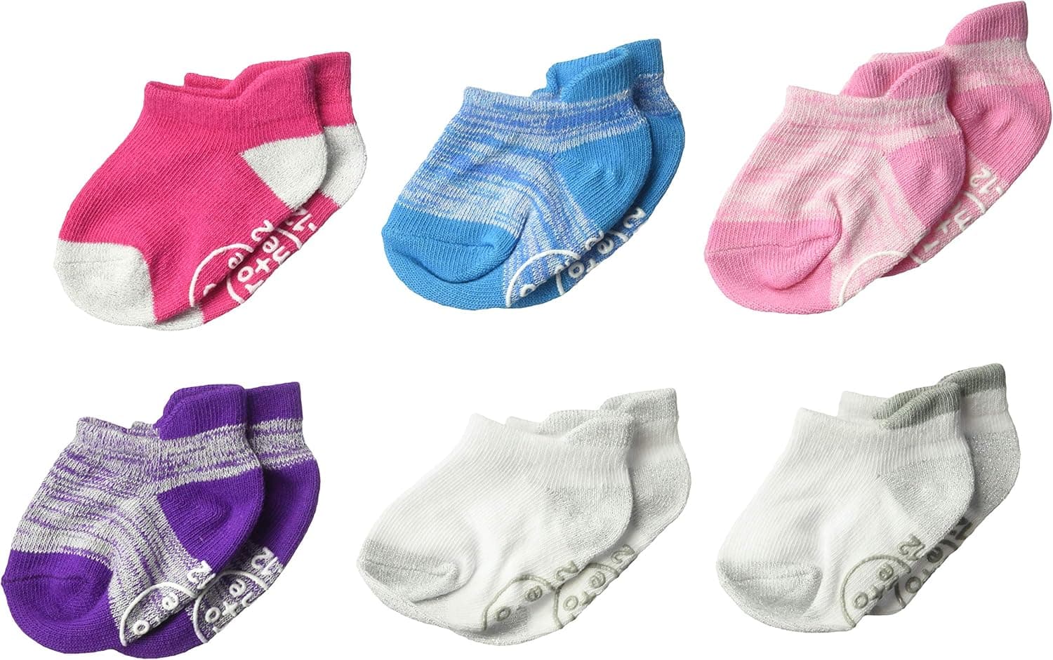 RO + ME baby-girls 6-pack Socks