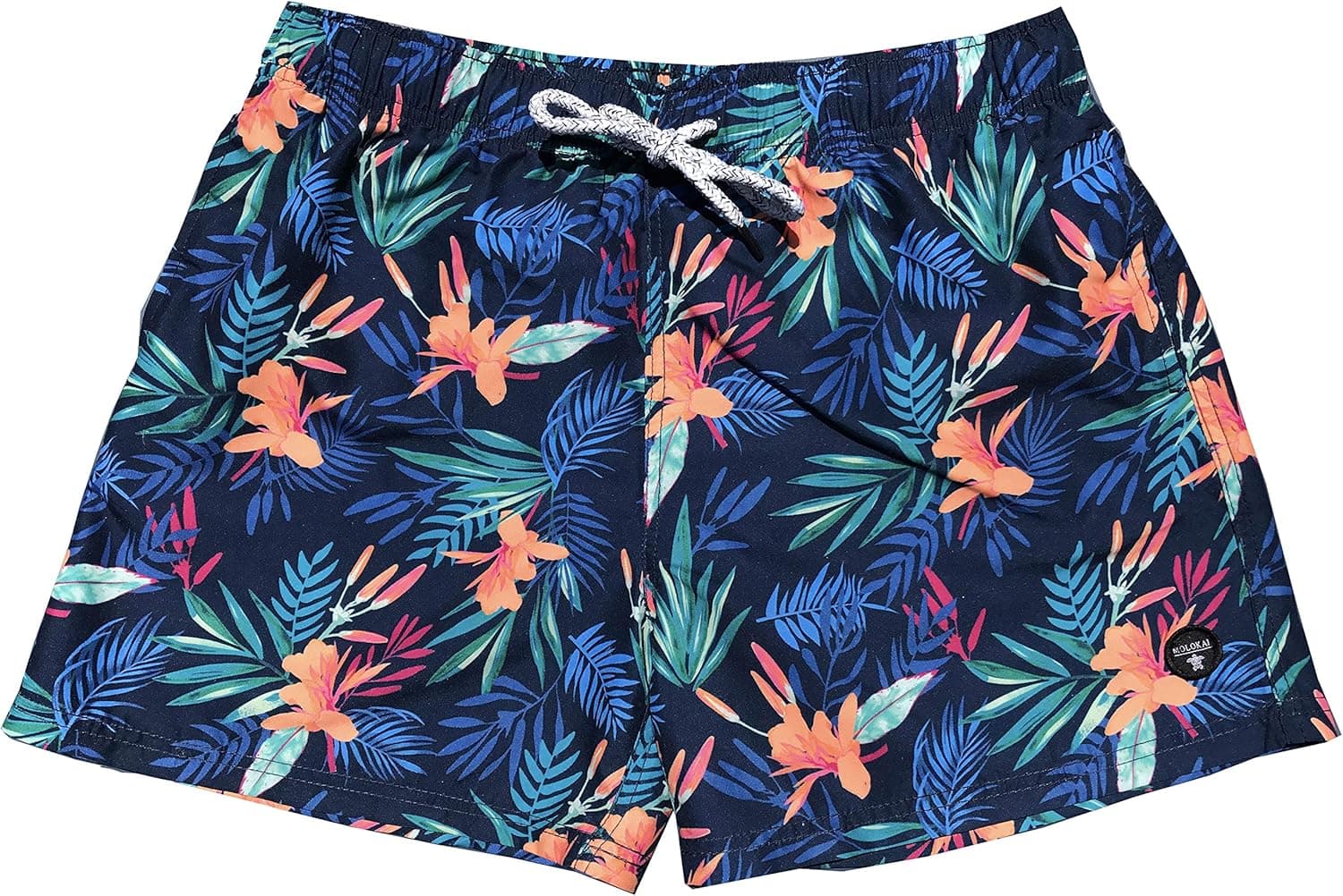 Molokai Mens Swim Trunks Quick Dry Elastic Waist Drawstring