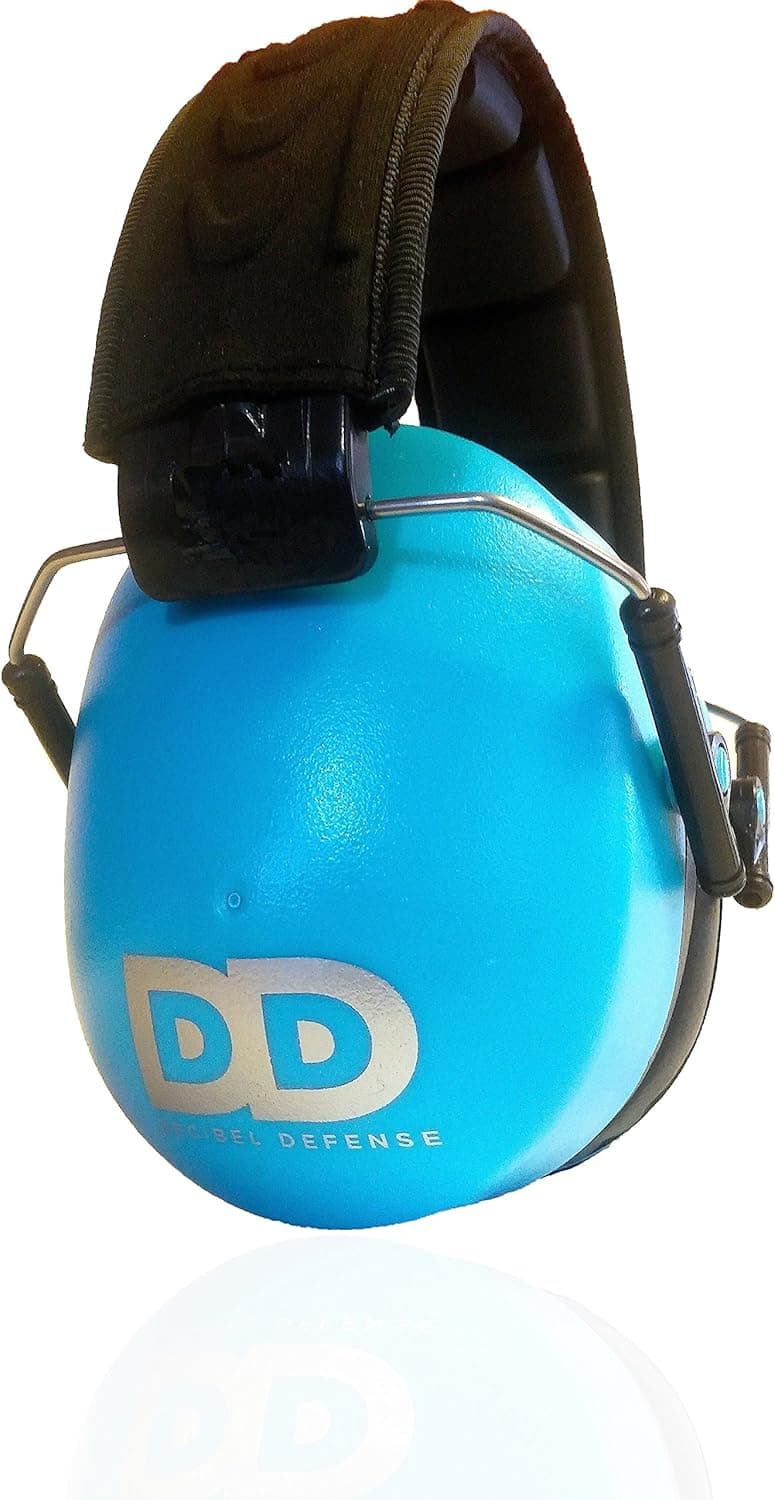 DECIBEL DEFENSE Professional Safety Ear Muffs 37dB NRR - The HIGHEST Rated & MOST COMFORTABLE Ear Protection For Shooting & Industrial Use - THE BEST HEARING PROTECTION.GUARANTEED (BLUE)