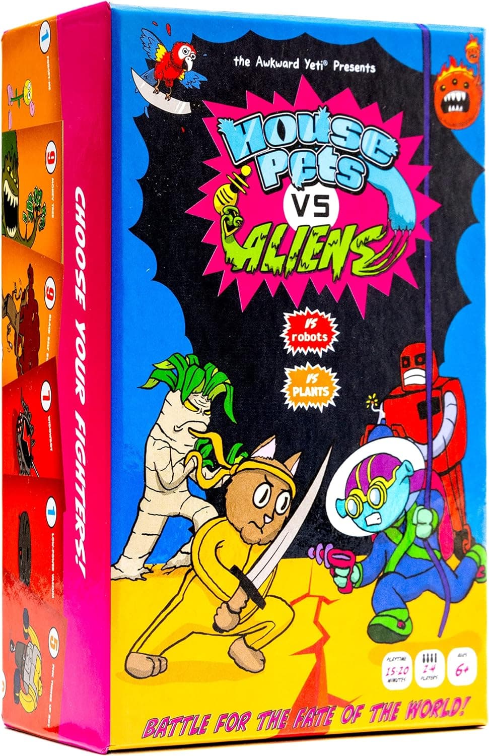 The Awkward Yeti House Pets vs Aliens Card Game, A Family Fun Game
