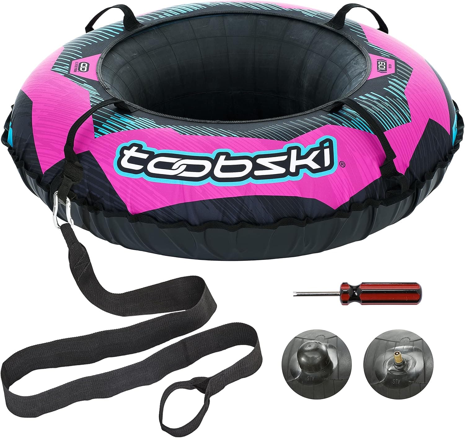 Toobski 109 Slopemaster Snow Tubes for Sledding Heavy Duty | Inflatable Tube | Snow Tubes Sled – 50 inch Cover