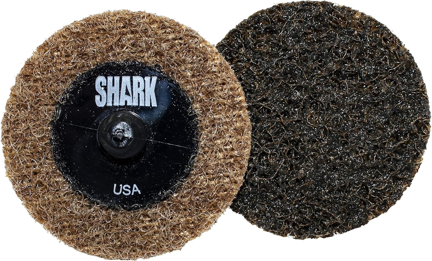 Shark Industries PN-13003 50-Pack Brown/Coarse Quick Change Surface Conditioning Discs, 2” Diameter – Coarse Grit for Final Cleaning, Finishing, Rust Removal & More on All Metals (50 Discs)