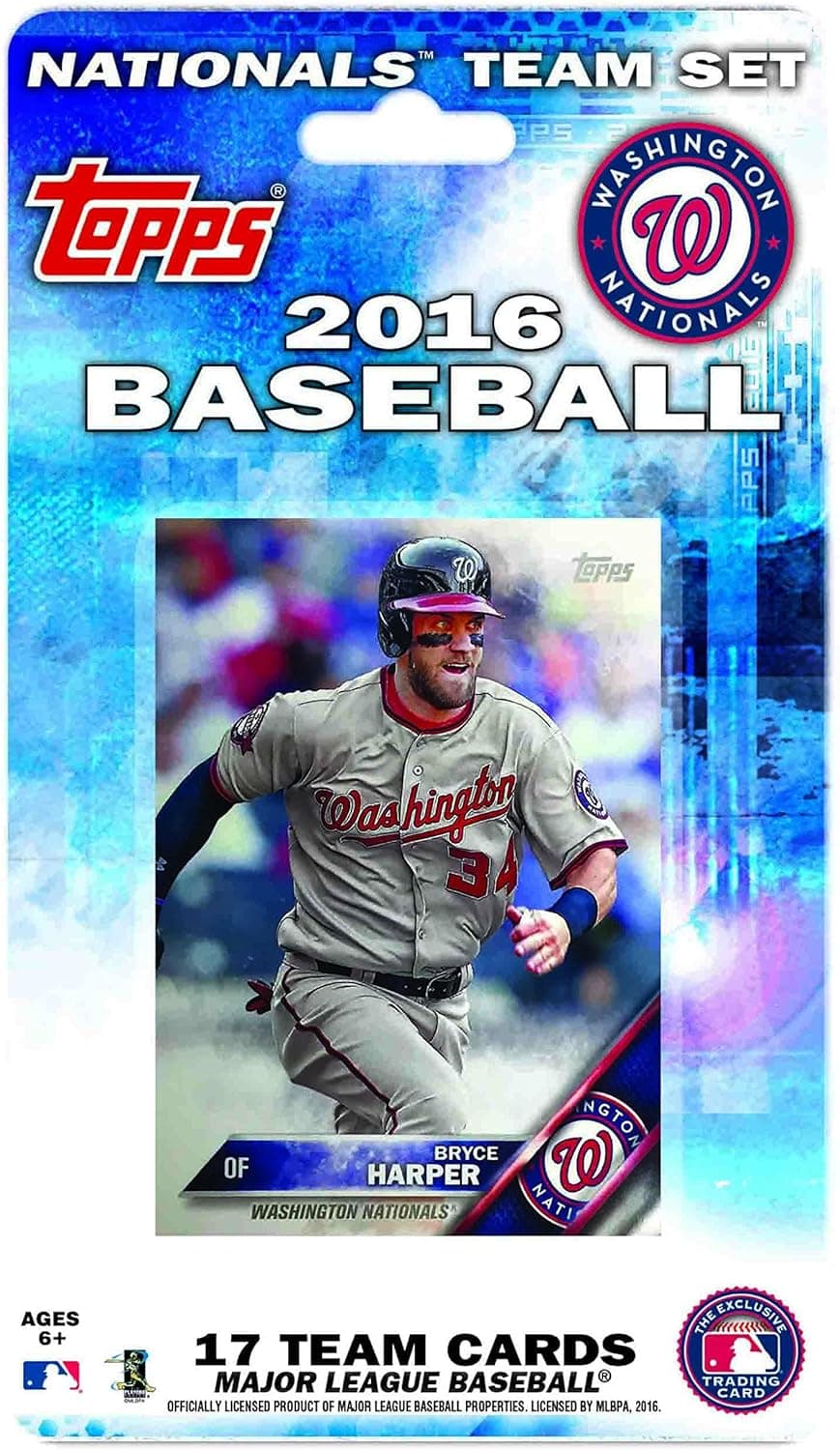 Topps Washington Nationals MLB 2016 Team Set