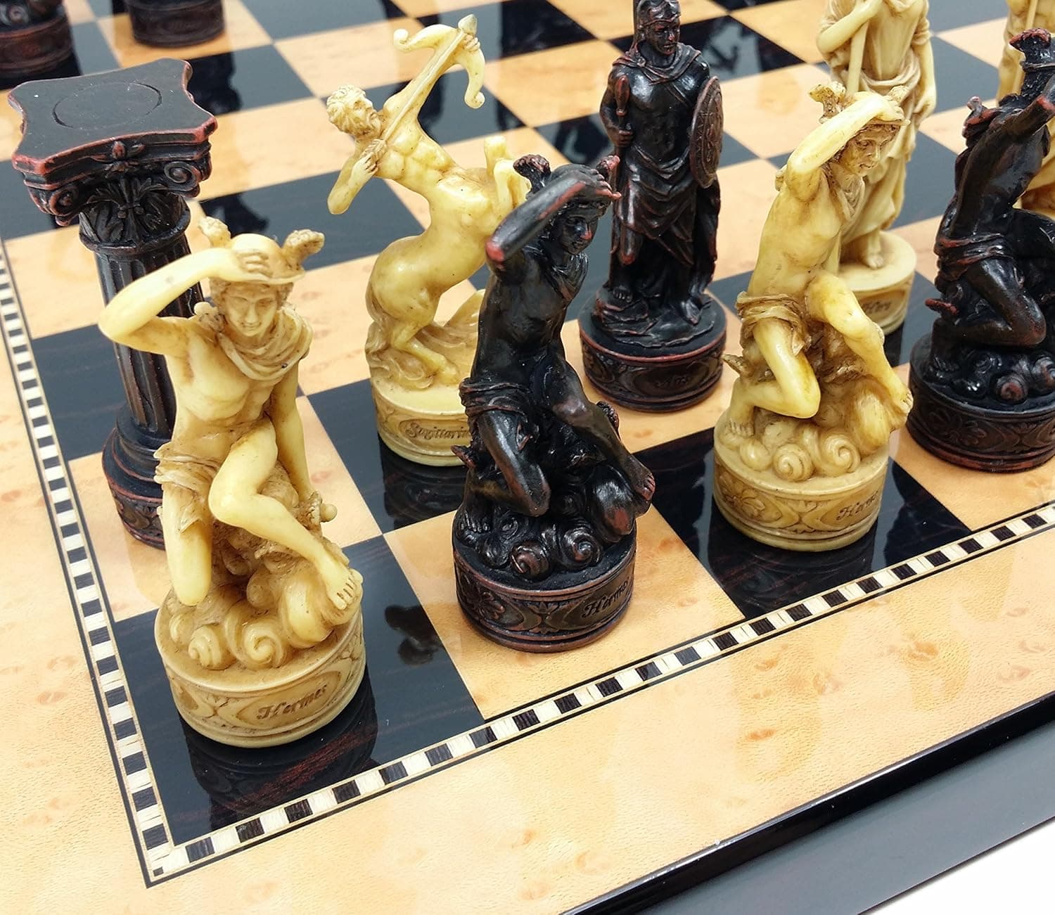 Greek Gods Mythology Set of Chess Men Pieces Hand Painted