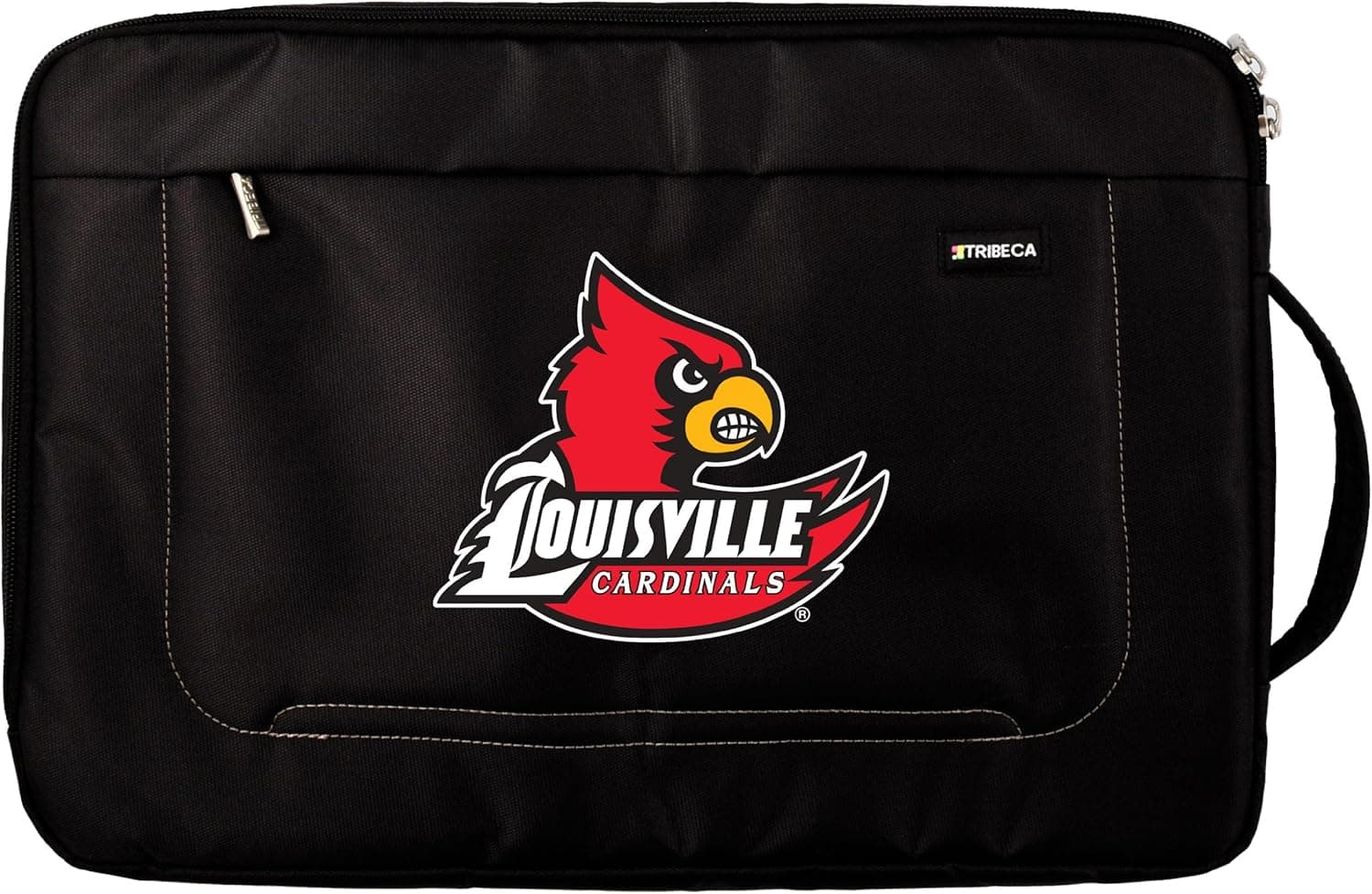NCAA Louisville Cardinals Deluxe Nylon Laptop Sleeve for 15-Inch to 16-Inch Laptop or MacBook Pro