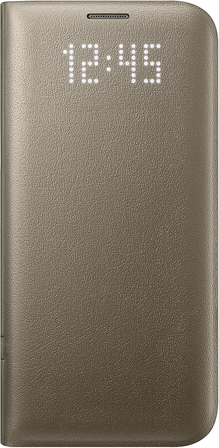 Samsung Galaxy S7 edge Case LED View Flip Cover - Gold