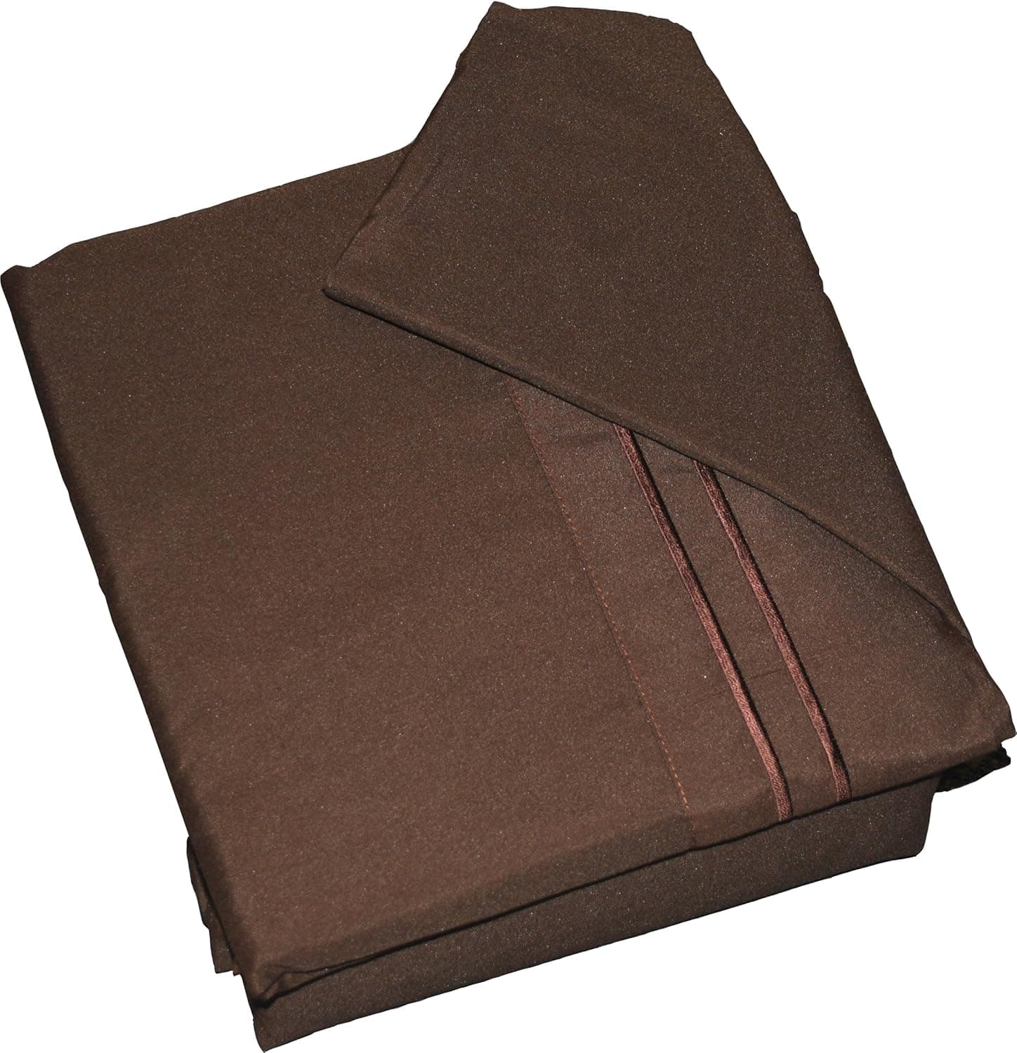Fashion Street 4-Piece Embroidered King Sheet Set, Chocolate