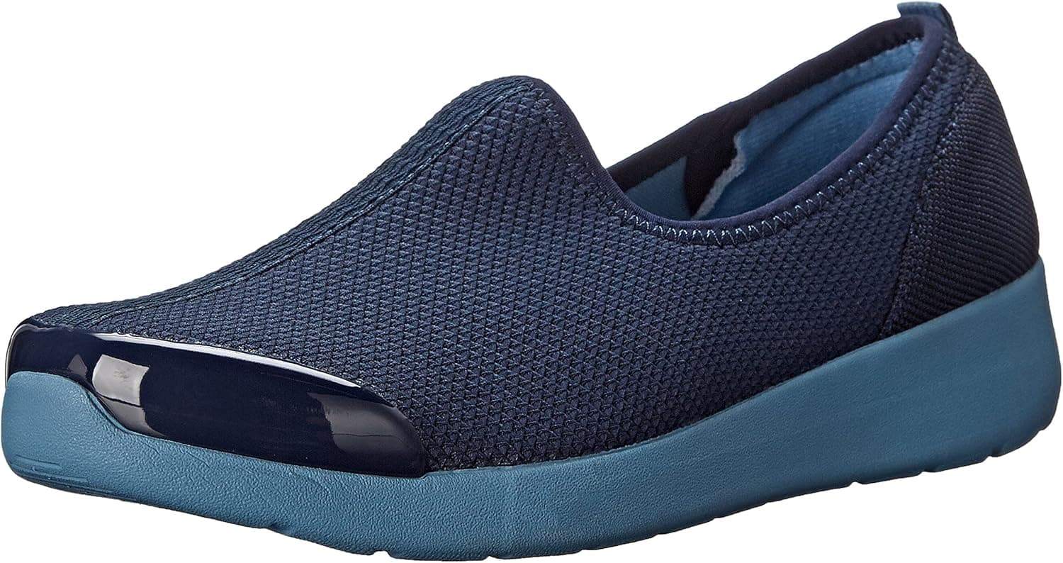 Easy Spirit Women's Funrunner, Navy Multi, 9 W US