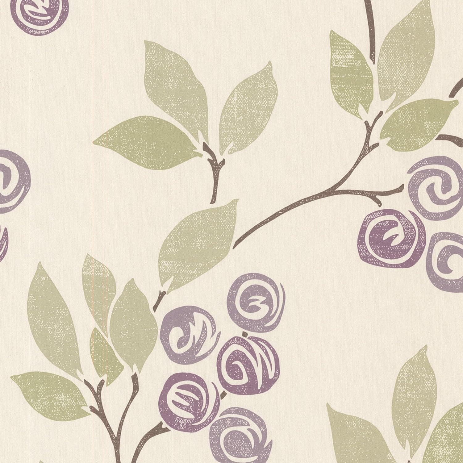Brewster 2532-20410 Geisha Floral Trail Wallpaper, Violet