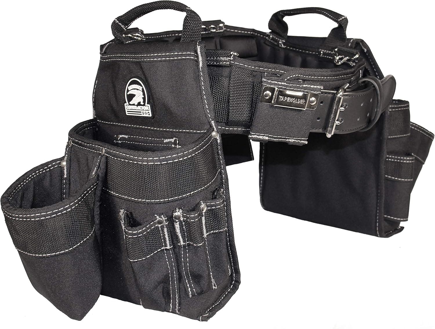 Gatorback Professional Carpenter's Tool Belt Combo w/ Air-Channel Pro Comfort Back Support Belt. (Large 36-40 Inch Waist)